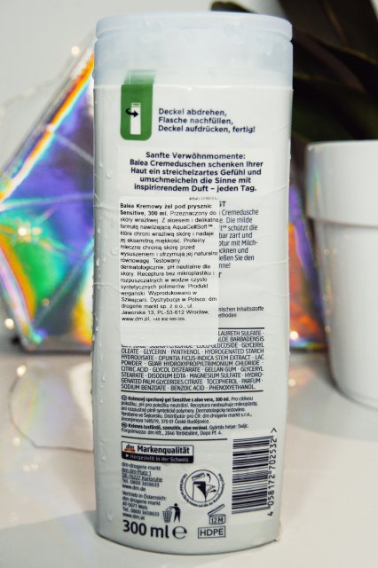 Balea Żel pod prysznic, Kremowy, Aloe Vera, Sensitive