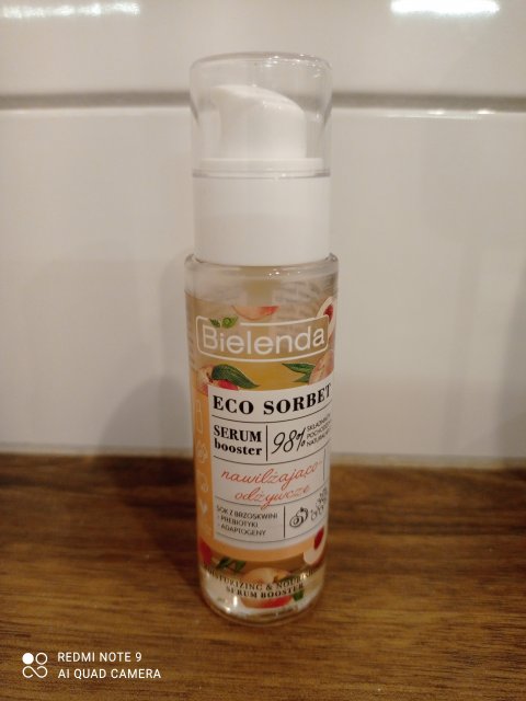 Bielenda Eco Sorbet, Serum booster, Nawilżająco - odżywcze, Sok z brzoskwini