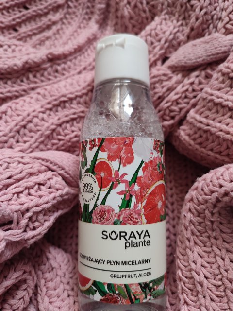 Soraya Plante, Płyn micelarny do twarzy, Odświeżający, Grejpfrut i aloes
