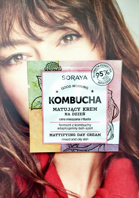 Soraya Kombucha, Krem do twarzy, Matujący, Na dzień, Cera mieszana i tłusta