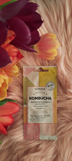 Soraya Kombucha, Maseczka do twarzy, Rozświetlająca, Kremowa konsystencja, Każdy typ skóry, Healthy Glow