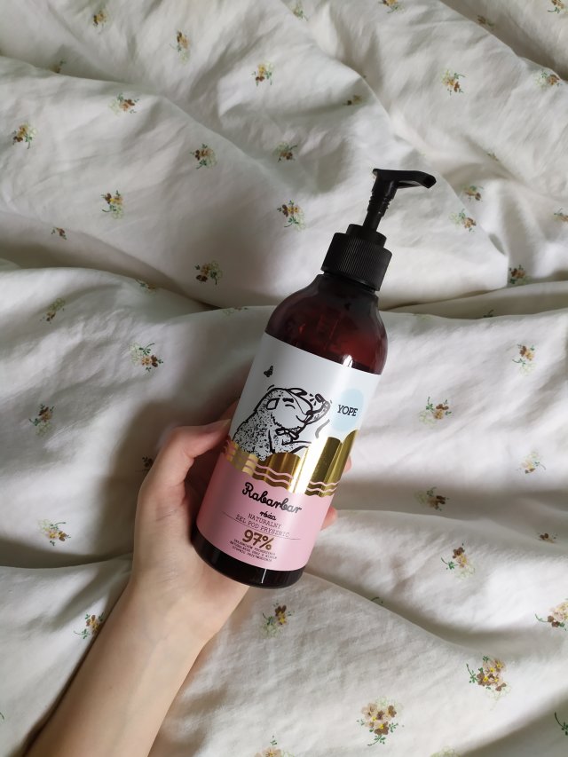 YOPE Żel pod prysznic, Rabarbar i róża