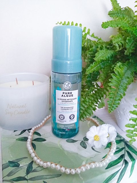 Yves Rocher Pure Algue, Pianka do twarzy, Oczyszczająca i dotleniająca, Do skóry normalnej i mieszanej