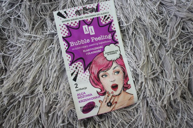 AA Bubble Peeling, Peeling bąbelkowy do twarzy, Oczyszczający, Elastyczność i gładkość, Alga różowa i krzemionka