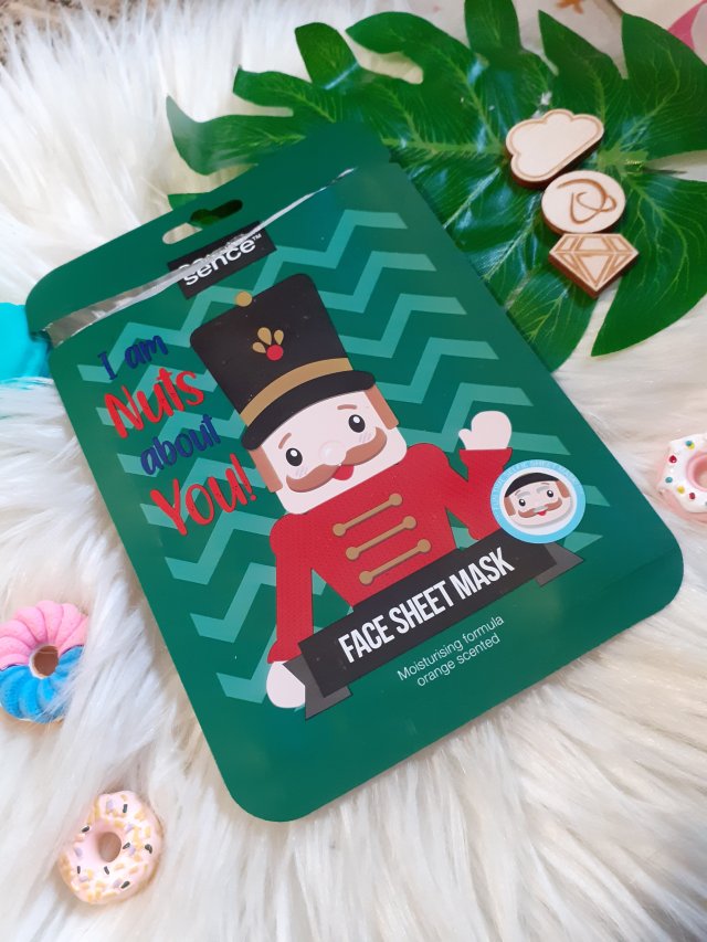 sence beauty Maseczka do twarzy w płacie, I am Nuts about You, Dziadek do orzechów