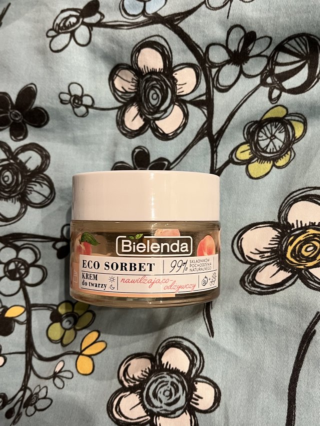 Bielenda Eco Sorbet, Krem do twarzy, Nawilżająco-odżywczy, Na dzień i Na Noc, Sok z brzoskwini 