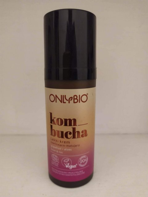 OnlyBio Krem do twarzy, Kombucha, Lekki, Na dzień i na noc, Nawilżająco-matujący, Grapefruit + aloes