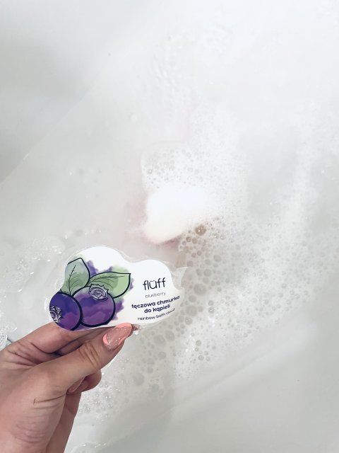 Fluff Superfood, Chmurka do kąpieli, Tęczowa, Blueberry