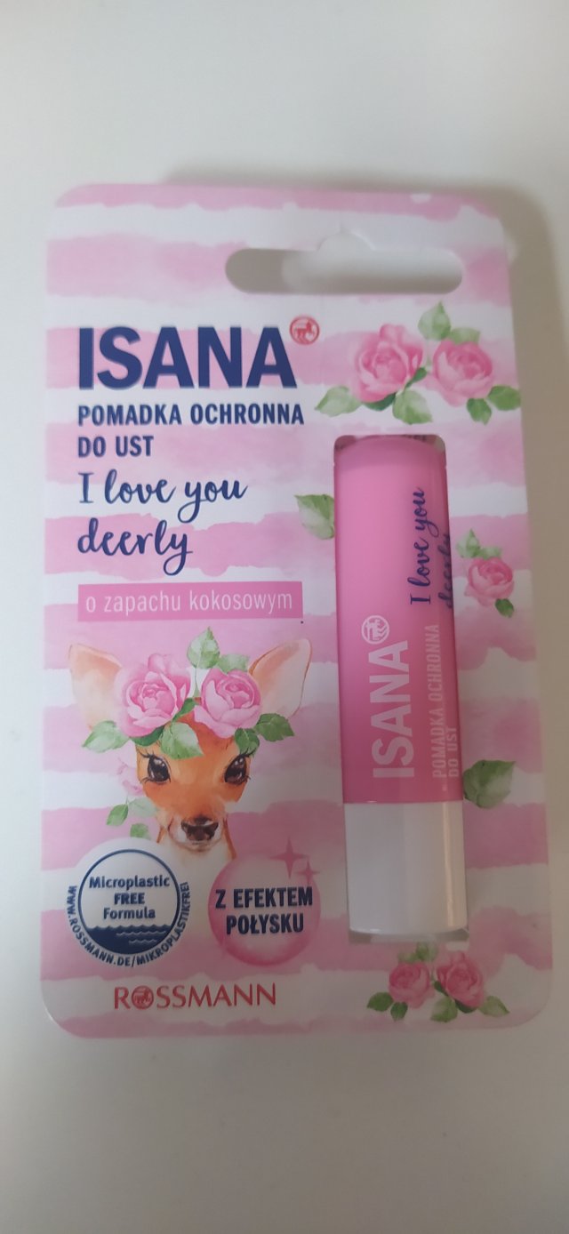 Isana Pomadka ochronna do ust, I love You deerly