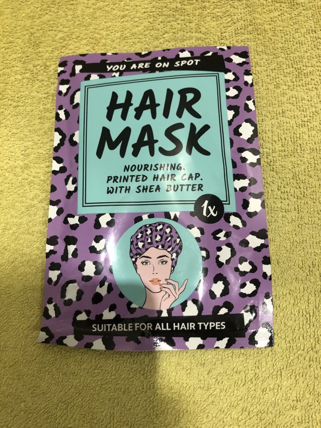 Hair mask printed Hair cap