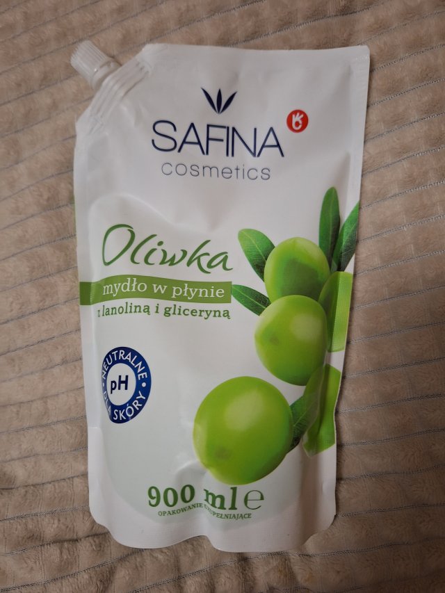 Safina Mydło w płynie, Oliwka, Z lanoliną i gliceryną