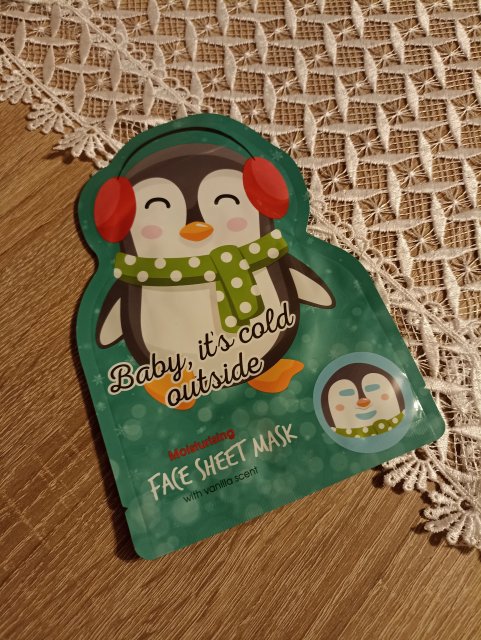 Maxbrands Marketing B.V. Face Sheet Mask, Maseczka do twarzy w płacie, Baby, it's Cold Outside, Formuła nawilżająca, Zapach wanilii 