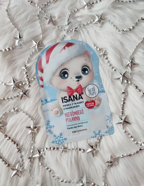 Isana Maska do twarzy w płacie, Niedźwiedź Polarny
