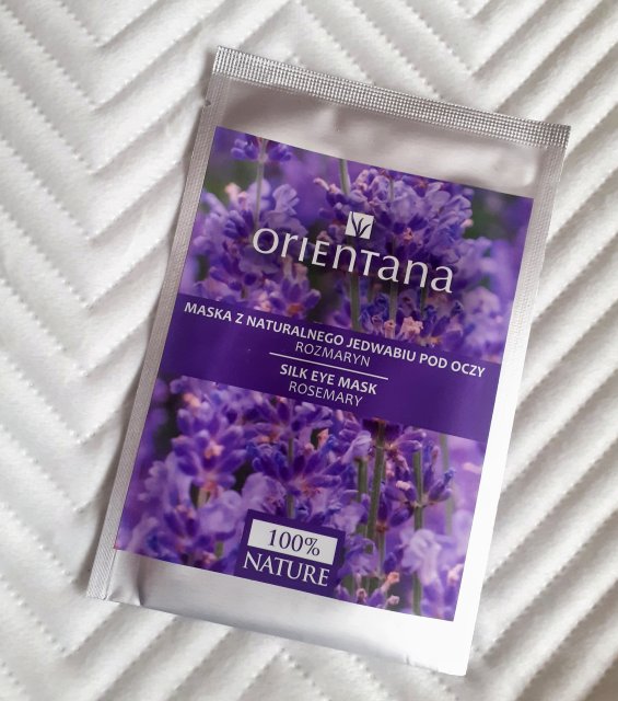 Orientana Maska pod oczy, Z naturalnego jedwabiu, Rozmaryn