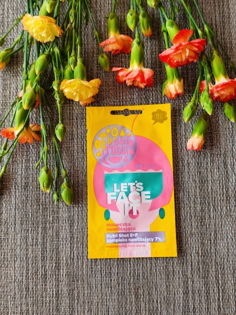 Farmona Tutti Frutti, Maseczka do twarzy, Let's Face It, Nawilżająca, Nutri Shot E+F