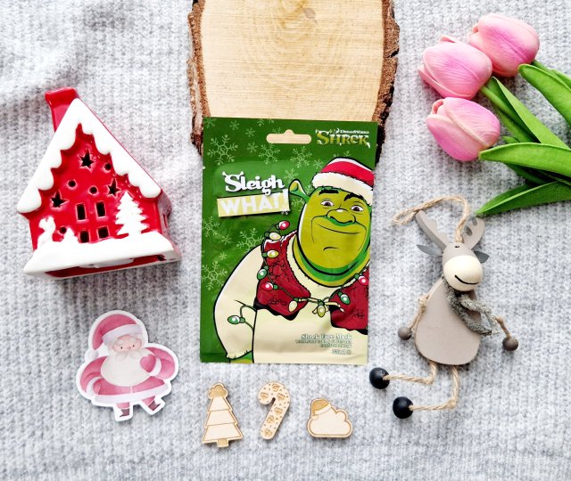 Corsair Toiletries Shrek, Maseczka do twarzy w płacie, Sleigh What, Shrek, Z aloesem i zieloną herbatą