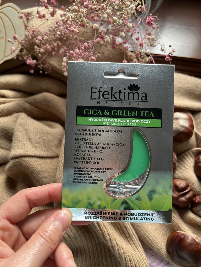 Efektima Cica & Green Tea, Płatki pod oczy, Hydrożelowe