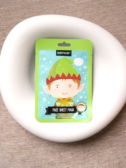 sence beauty Maseczka do twarzy w płacie, Let it Glow! Wanilia, Deep Cleansing