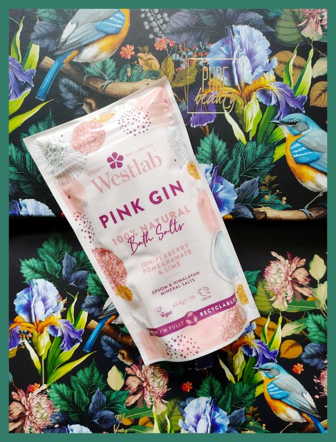 Westlab Sól do kąpieli, Pink Gin, Z owocem jałowca, granatem i limonką, Rewitalizująca