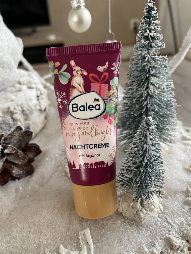 Balea Krem do twarzy, May Your Days Be Merry And Bright, Na noc, Z olejkiem arganowym