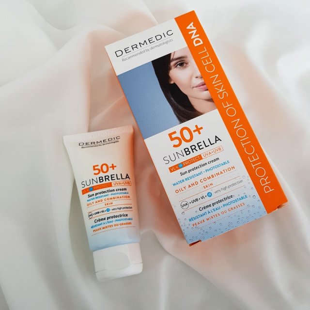 Dermedic Sunbrella, Krem do twarzy, Ochronny, Do cery tłustej i mieszanej, SPF50+