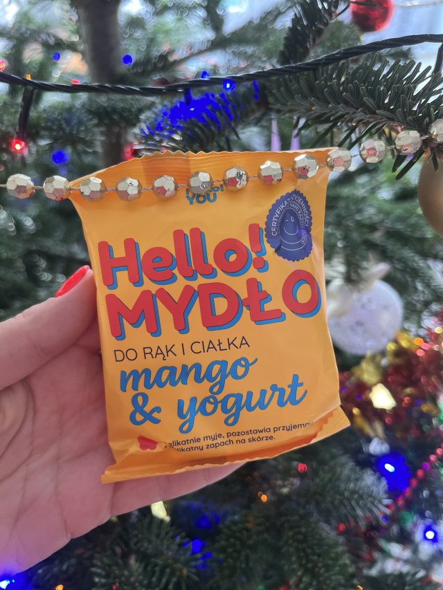 Hello! You Mydło do rąk i ciałka w kostce, Mango i yogurt