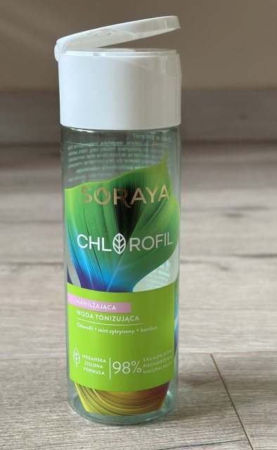 Soraya Chlorofil, Woda tonizująca do twarzy, Chlorofil + mirt cytrynowy + bambus