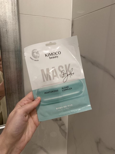 Kimoco Beauty Maska do twarzy w płacie, Hydro, Algae Complex, Nawilżająca, Kompleks z Alg