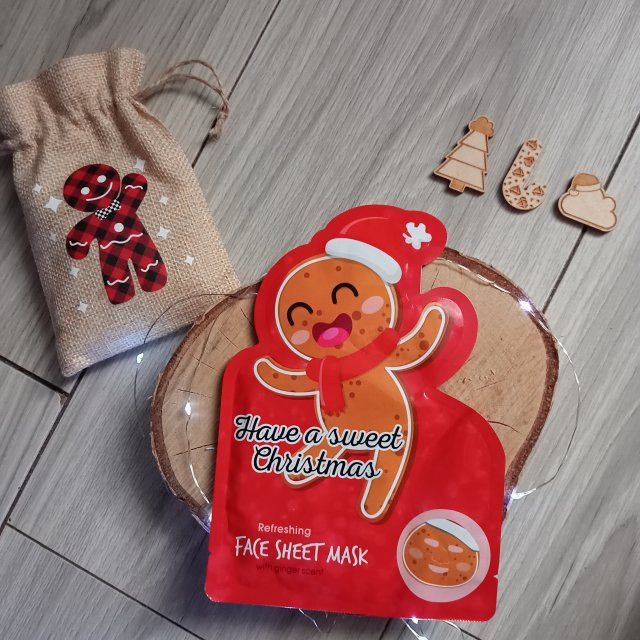 Maxbrands Marketing B.V. Face Sheet Mask, Maseczka do twarzy w płacie, Have A Sweet Christmas, Odświeżająca, Imbir