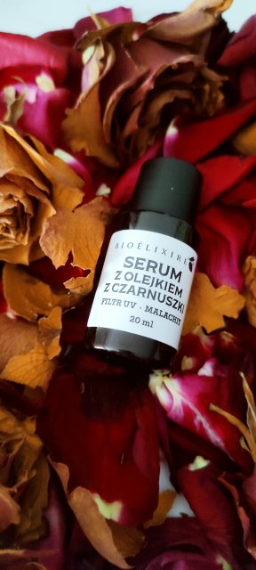 Bioélixire Serum do włosów, Z olejkiem z czarnuszki, Filtr UV, Malachit