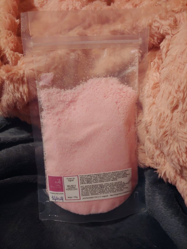 WhiteTree Natural Cosmetics Puder do kąpieli, Malina & Czarna porzeczka