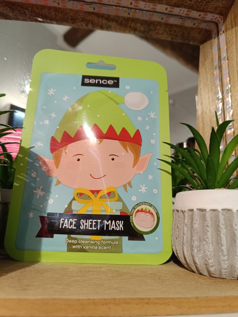 sence beauty Maseczka do twarzy w płacie, Let it Glow! Wanilia, Deep Cleansing