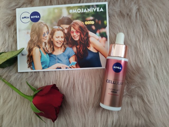 Nivea Expert Lift Cellular, Serum do twarzy, 3-strefowe, Z czystym bakuchiolem 