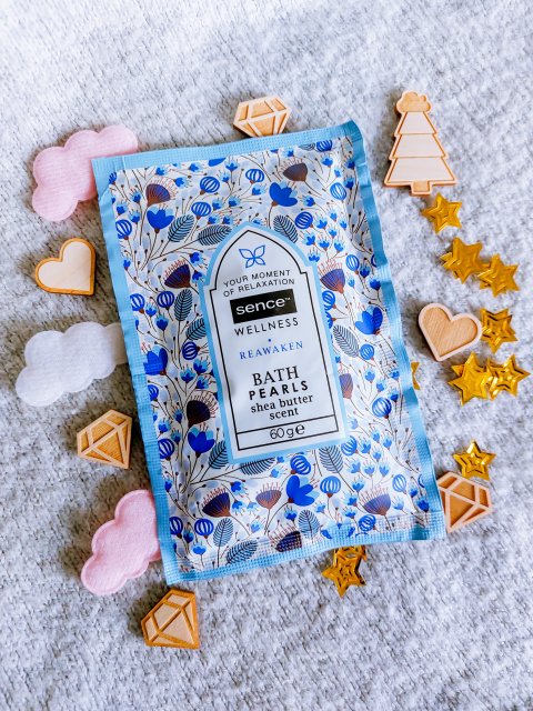 Sence Essentials Perełki do wanny, Reawaken, Shea Butter Scent