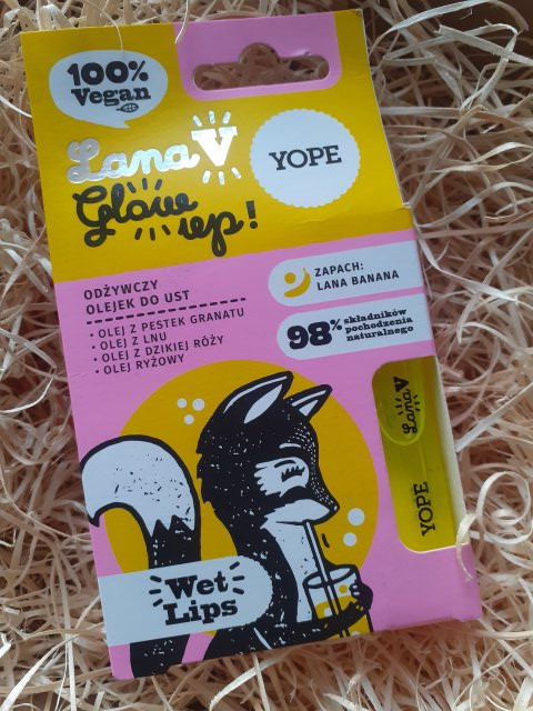 YOPE Odżywczy olejek do ust, GLOW UP!, lana banana