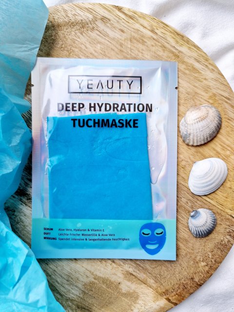 Yeauty Maska do twarzy w płacie, Deep Hydration, Nawilżająca