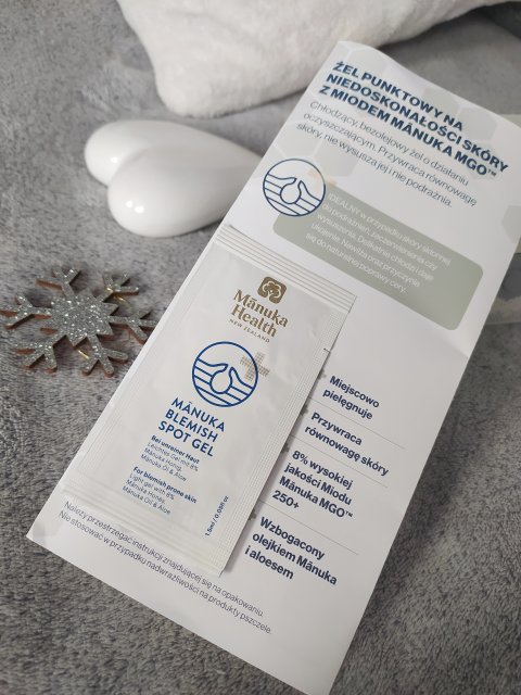Mānuka Health Żel punktowy na niedoskonałości, Mānuka Blemish Spot Gel, Z miodem Manuka MGO