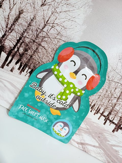 Maxbrands Marketing B.V. Face Sheet Mask, Maseczka do twarzy w płacie, Baby, it's Cold Outside, Formuła nawilżająca, Zapach wanilii 