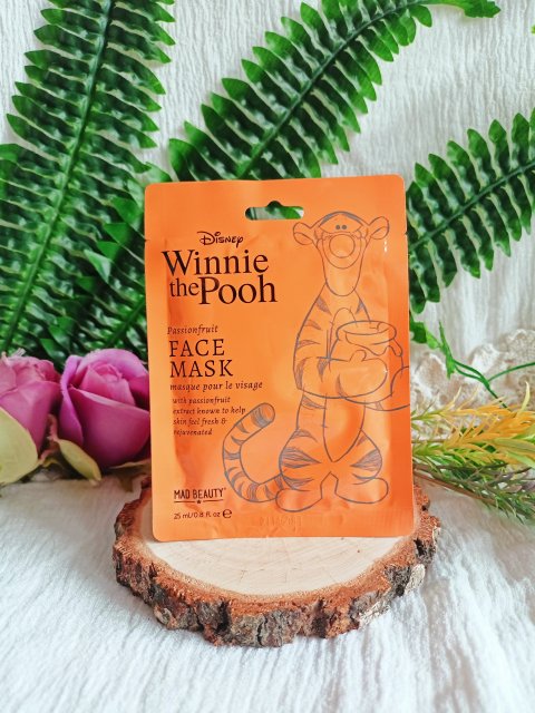 Mad Beauty Maska do twarzy w płacie, Disney, Winnie the Pooh, Passionfruit, Tiger