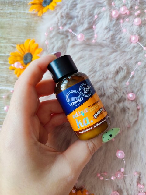 OnlyBio Hair Balance, Odżywka do włosów, Emolientowo-silikonowa, E. Wedel, Formuła bez spłukiwania, Inspirowana zapachem batona Pawełek Toffi