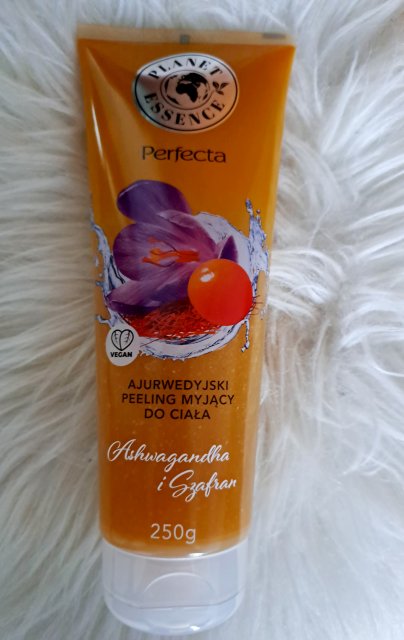 Perfecta Planet Essence, Peeling myjący do ciała, Ajurwedyjski, Ashwagandha i Szafran