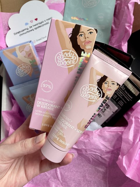 BodyBoom Dezodorant + serum w kremie, Skin Hype, Ultrakojący