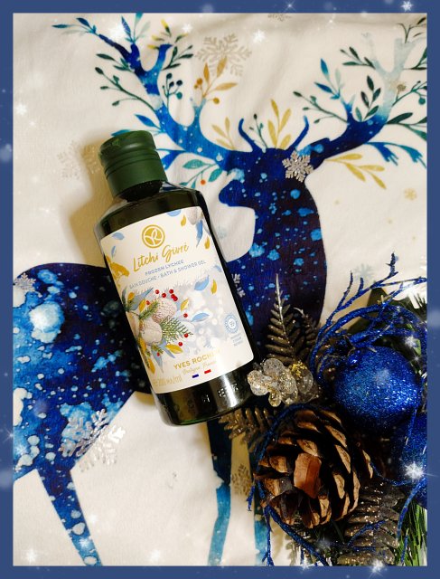 Yves Rocher Żel pod prysznic, Mroźne liczi, Frozen Lychee, Edycja Świąteczna 