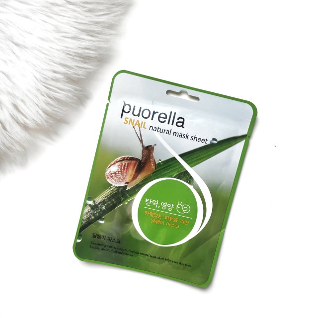 Puorella maseczka ze śluzem ślimaka 