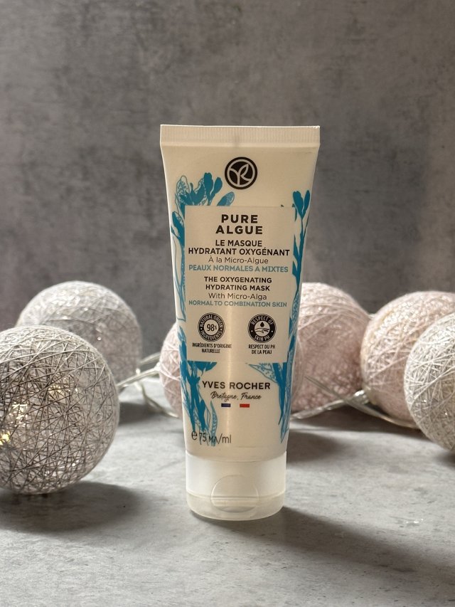 Yves Rocher Pure Algue, Maseczka do twarzy, Nawilżająco-dotleniająca