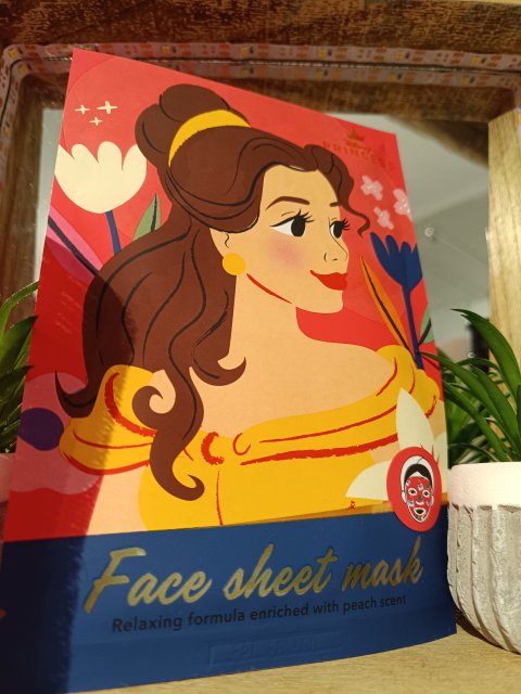 Disney Beauty & Care Maska do twarzy w płacie, Belle