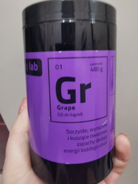Fruity Lab Sól do kąpieli, Gr Grape