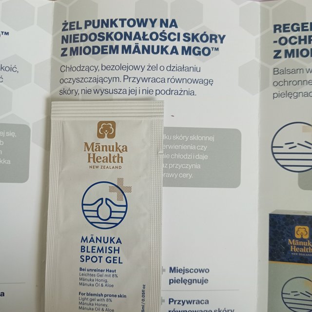 Mānuka Health Żel punktowy na niedoskonałości, Mānuka Blemish Spot Gel, Z miodem Manuka MGO