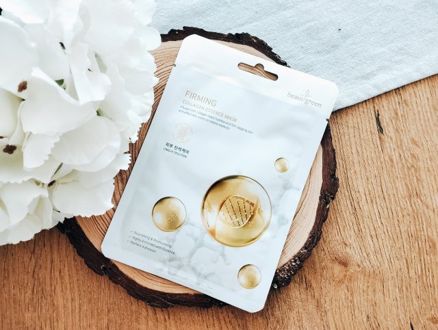 BeauuGreen Maska do twarzy w płacie, Firming, Collagen Essence Mask