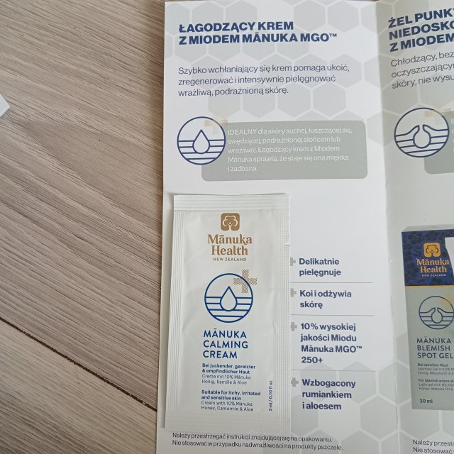 Mānuka Health Krem do ciała, Mānuka Calming Cream, Łagodzący, Z miodem Mānuka